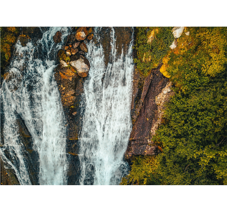 卡乔伊拉照片墙大瀑布风景 - TenStickers