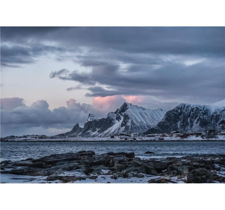 其他景观壁画冰冷的山巅顶峰 - TenStickers