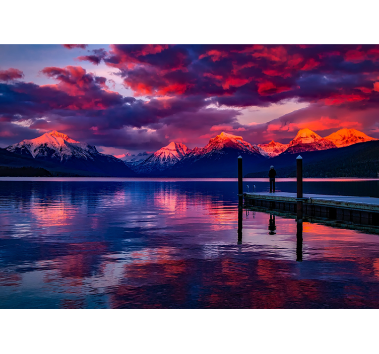 其他景观壁画壮丽山脉回响 - TenStickers