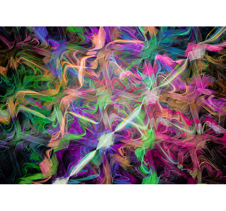 彩色油漆漩涡婚姻壁画 - TenStickers