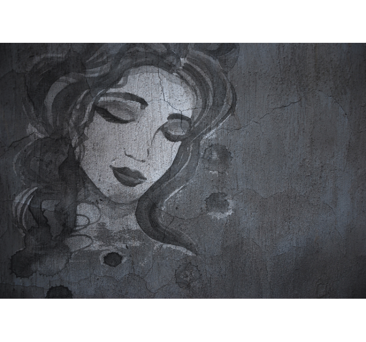 艺术照片墙优雅女性肖像 - TenStickers