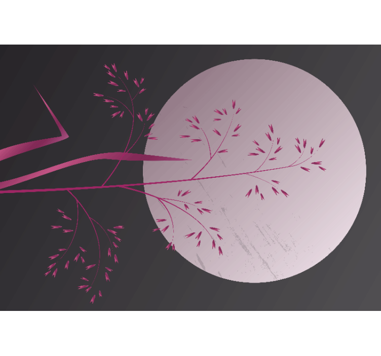 禅宗壁画展现宁静植物图案 - TenStickers