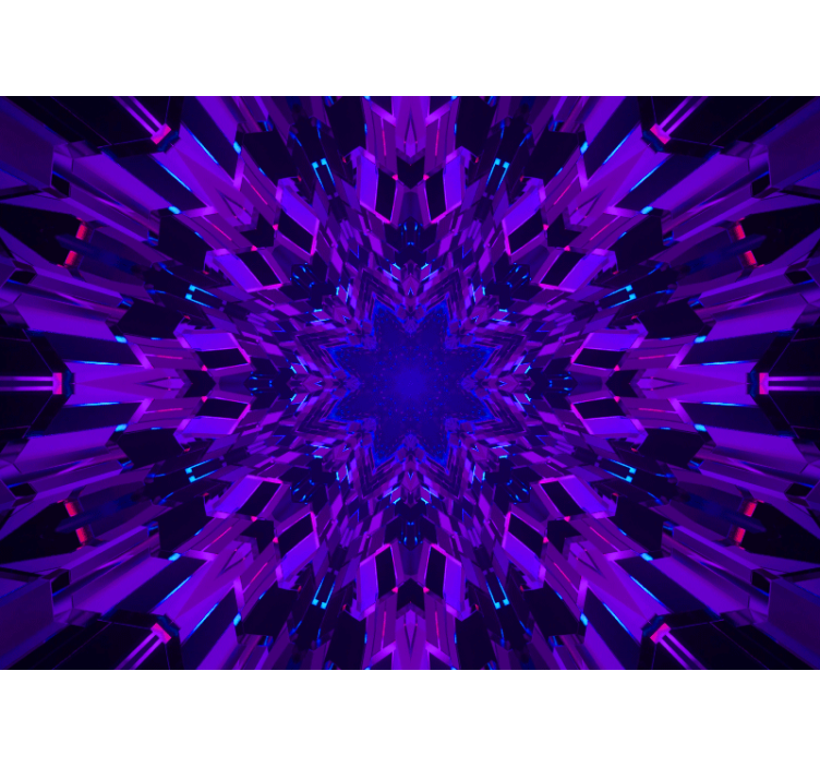 抽象照片墙几何星形图案 - TenStickers