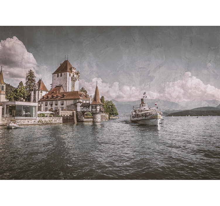 城市和乡村照片墙遗产堡垒风景 - TenStickers