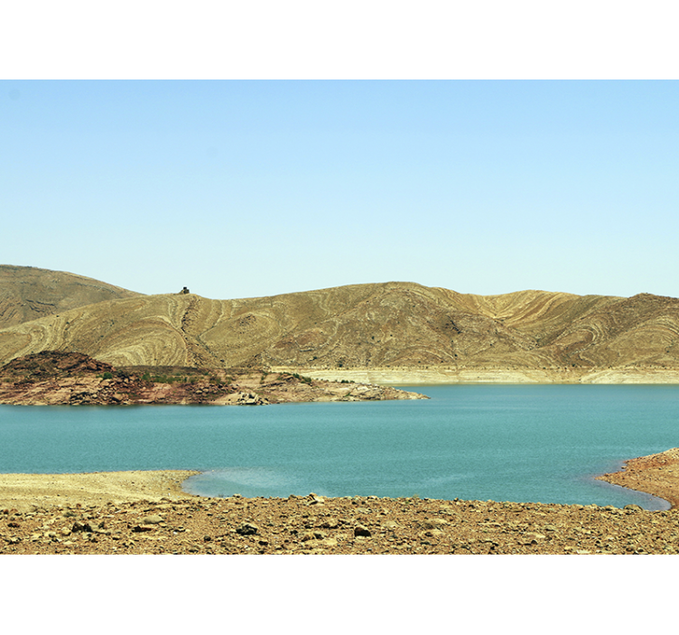 山地照片墙带来宁静山湖的美景 - TenStickers