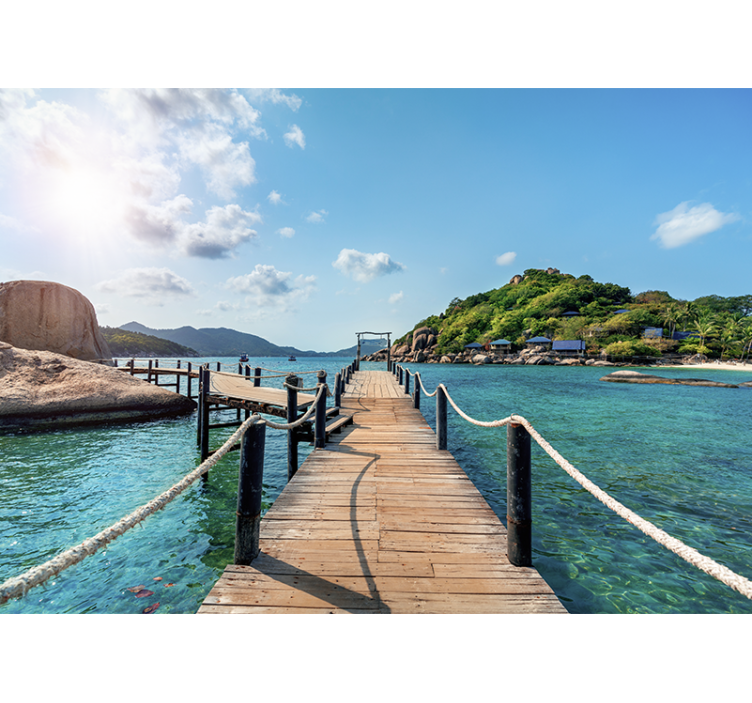 其他景观壁画宁静海岸小径 - TenStickers