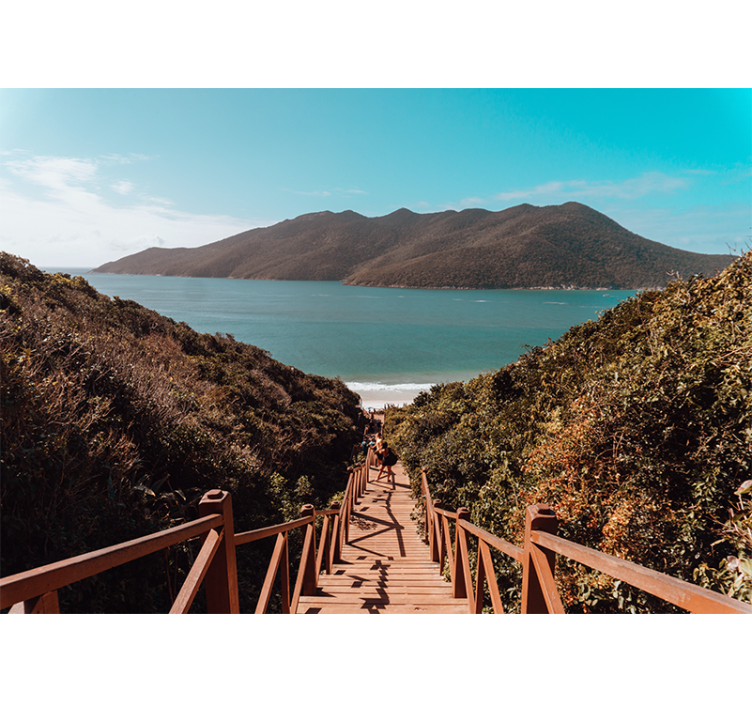 其他景观壁画宁静海洋小径 - TenStickers