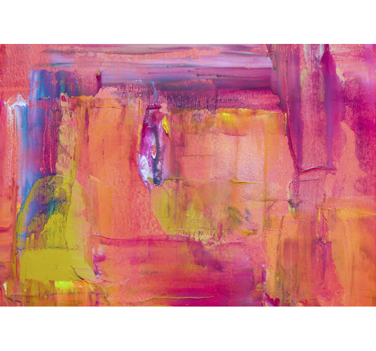 抽象照片墙带来生动色彩爆发 - TenStickers