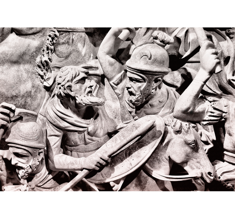 经典艺术照片壁画古代战斗场景 - TenStickers