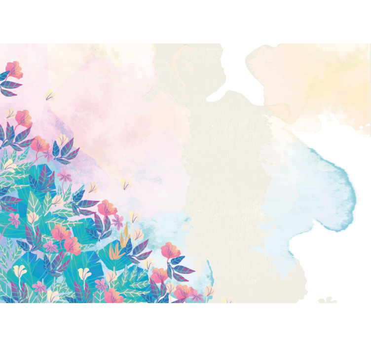 五颜六色的油漆溅花壁画 - TenStickers