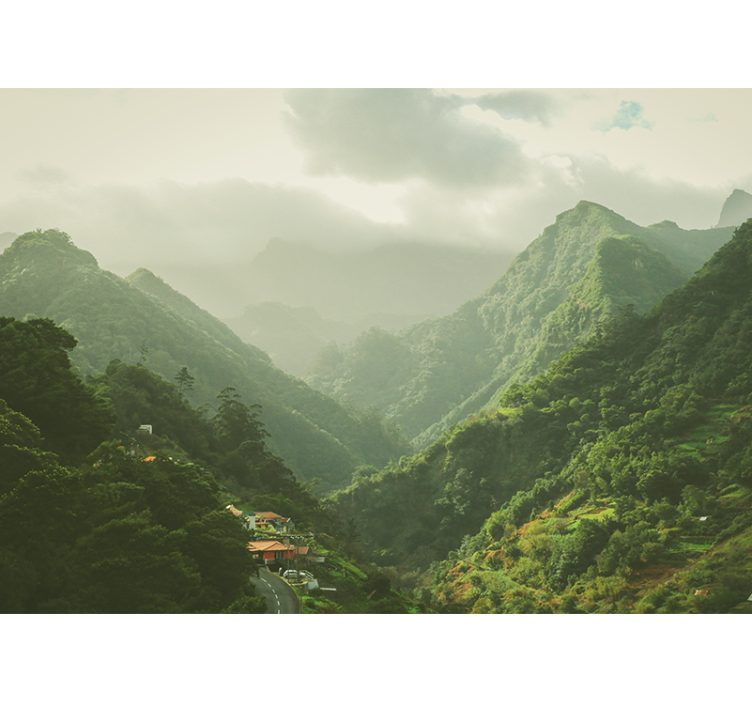 其他景观壁画山谷风景 - TenStickers