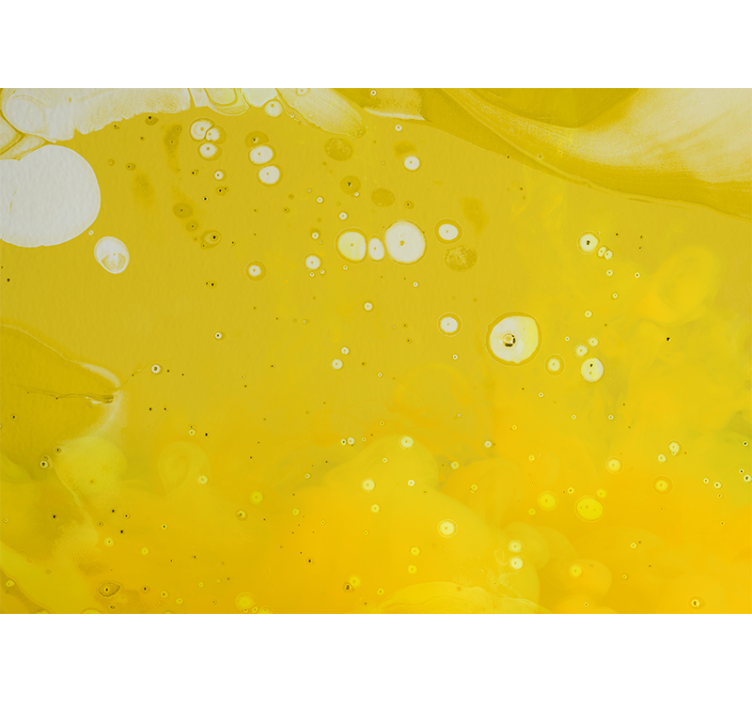 抽象照片墙呈现旋转的黄色图案 - TenStickers