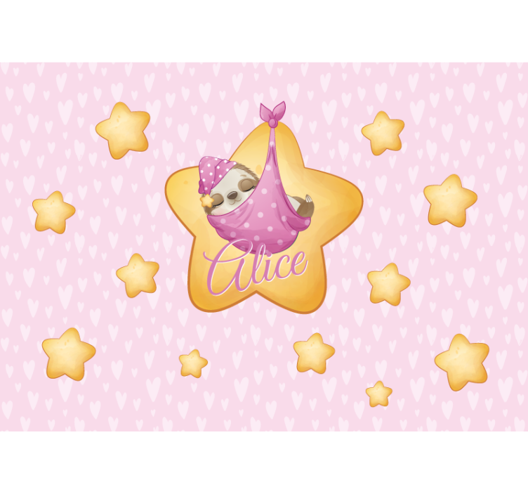 幼儿园的其他壁画：星空中的树懒 - TenStickers