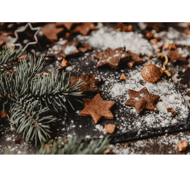 圣诞照片墙 圣诞 节日姜饼星星 - TenStickers