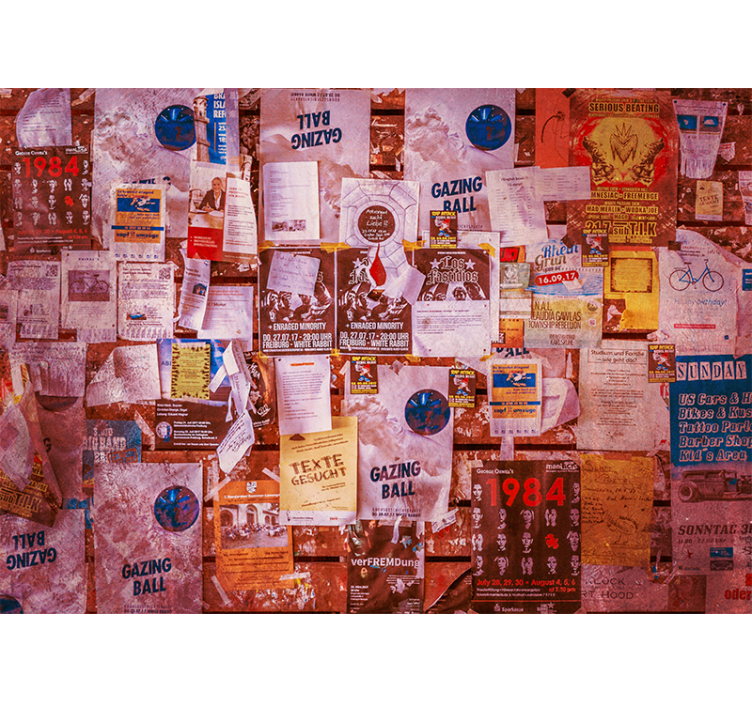 城市艺术照片壁画城市拼贴海报 - TenStickers