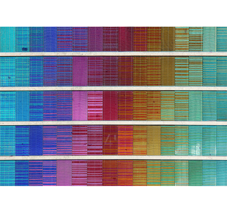 抽象照片墙色彩谱排列 - TenStickers
