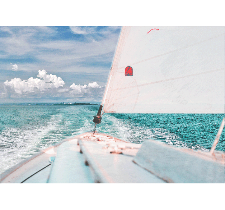 海洋的照片壁画畅游波浪间 - TenStickers