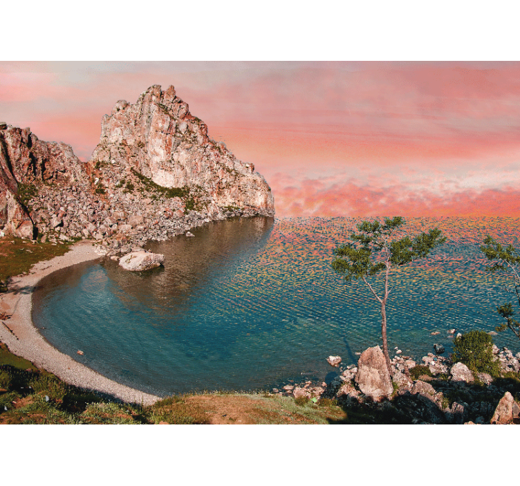 其他景观壁画宁静海洋视角 - TenStickers