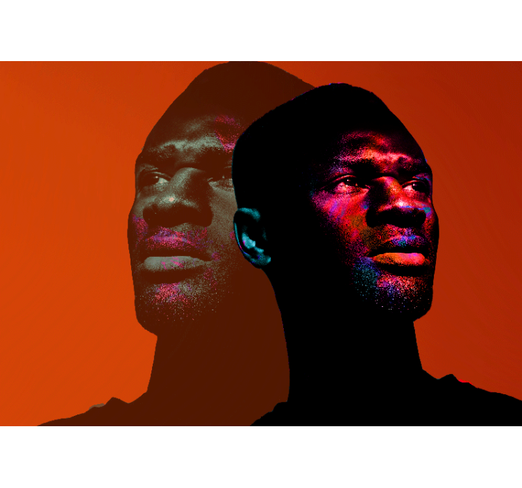 人物照片墙展现动态肖像剪影 - TenStickers