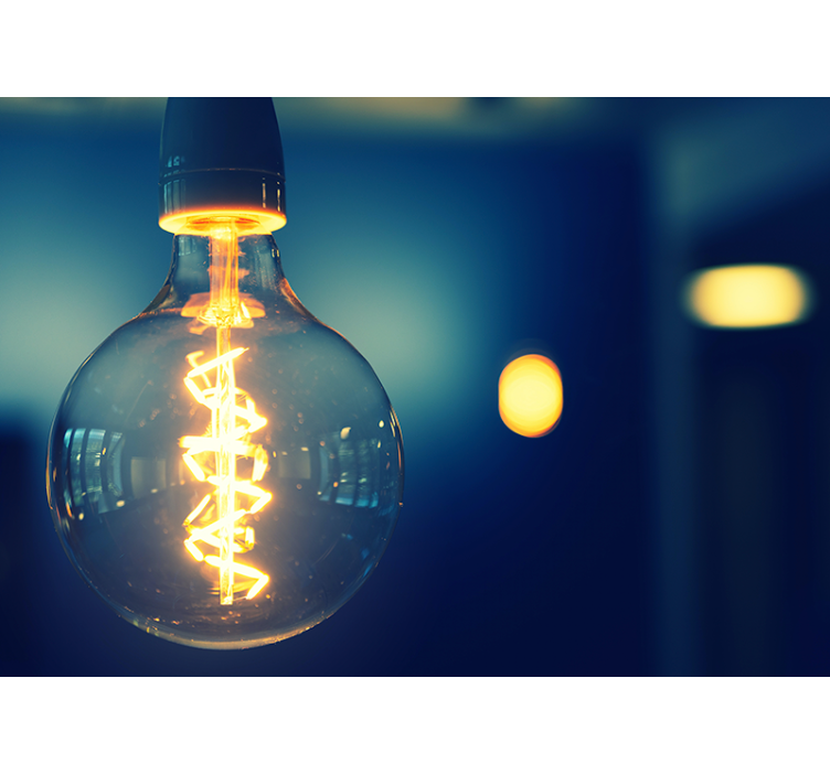 短语照片墙优雅灯具 - TenStickers