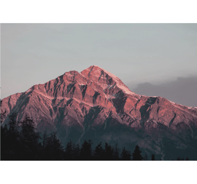 山地照片墙展现壮丽峰巅脊 - TenStickers