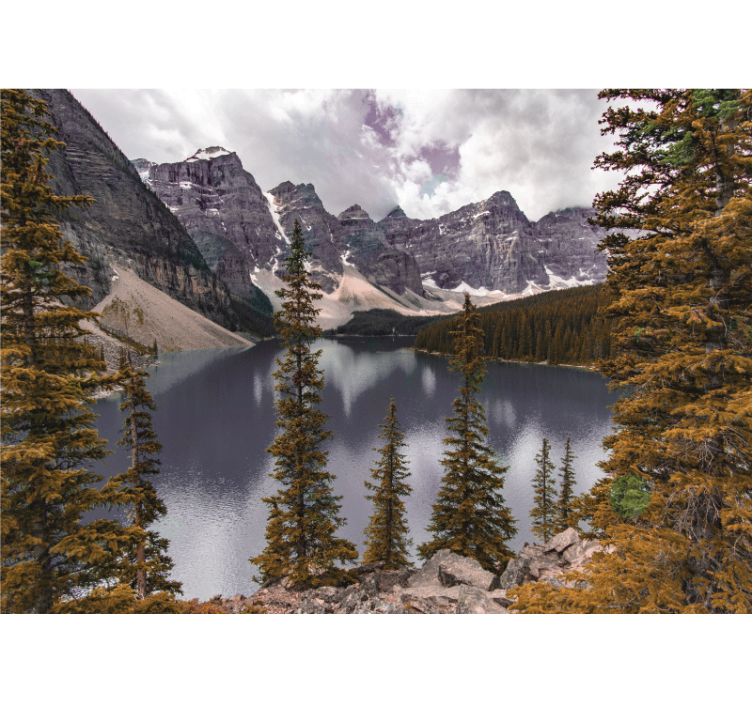 其他景观壁画静谧山湖 - TenStickers