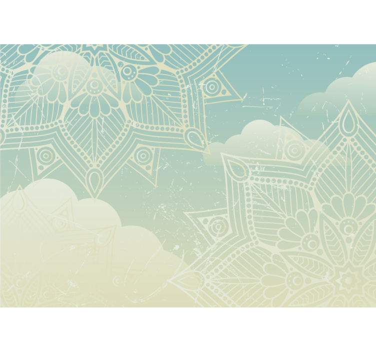 曼陀罗照片墙精美几何图案 - TenStickers