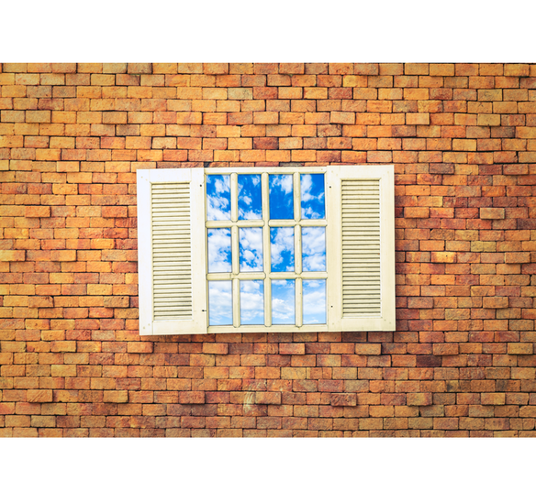 其他石头壁画开放窗户景观 - TenStickers