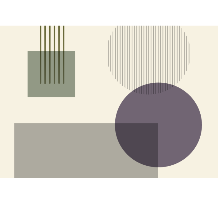 抽象照片墙展现几何形状的魅力 - TenStickers