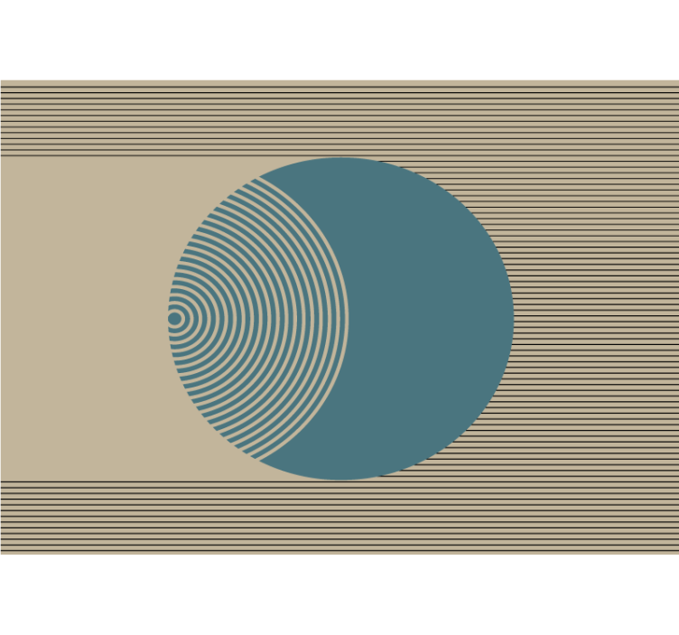 抽象照片墙几何圆形图案 - TenStickers