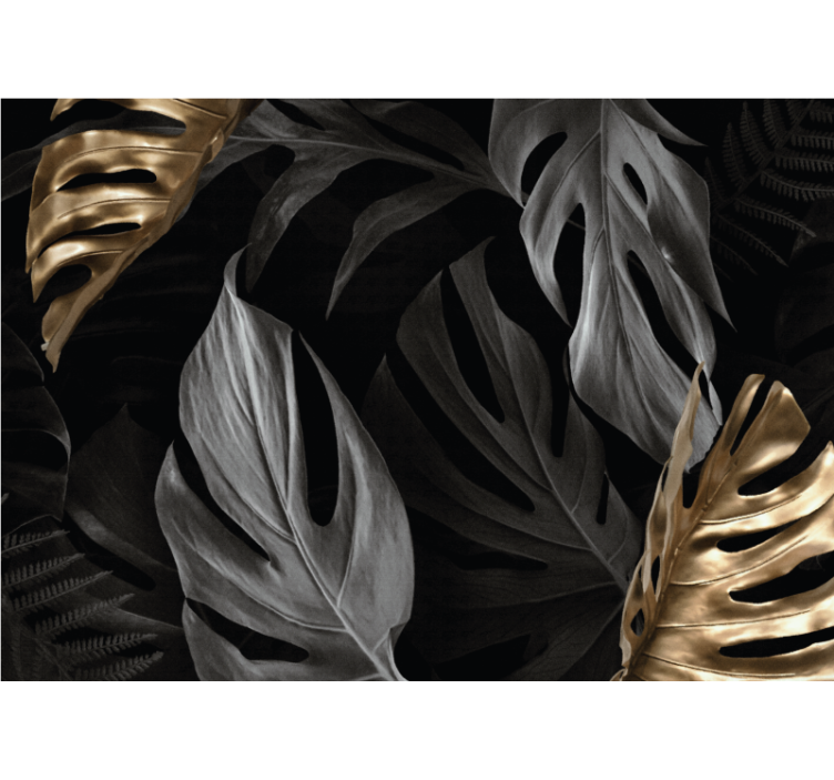 自然照片墙热带叶子概念 - TenStickers