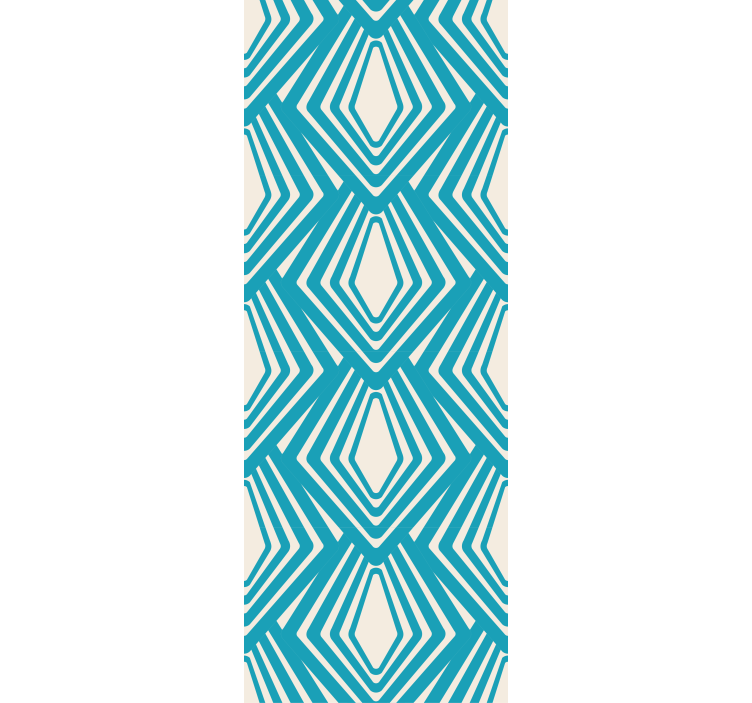 其他具有纹理和图案的壁画几何菱形图案 - TenStickers