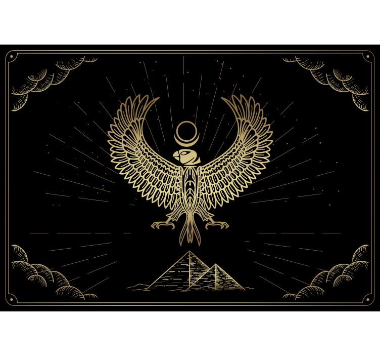 埃及太阳神荷鲁斯现代壁画 - TenStickers