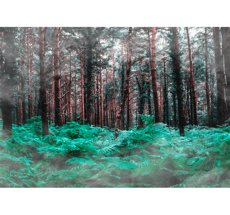 自然照片墙展现郁郁葱葱的荒野 - TenStickers