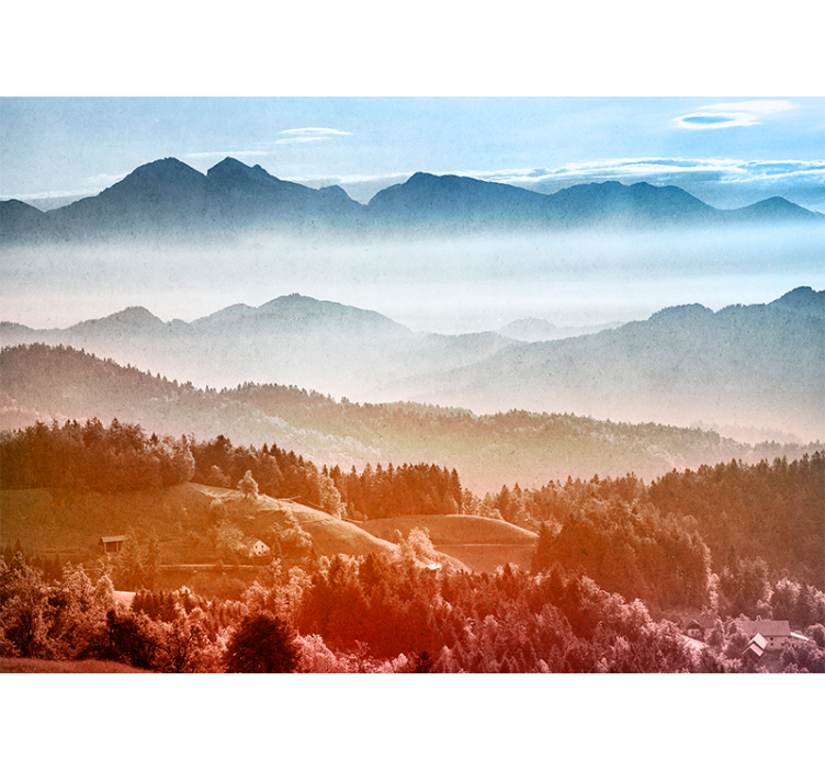 其他景观壁画展现山地荒野风光 - TenStickers