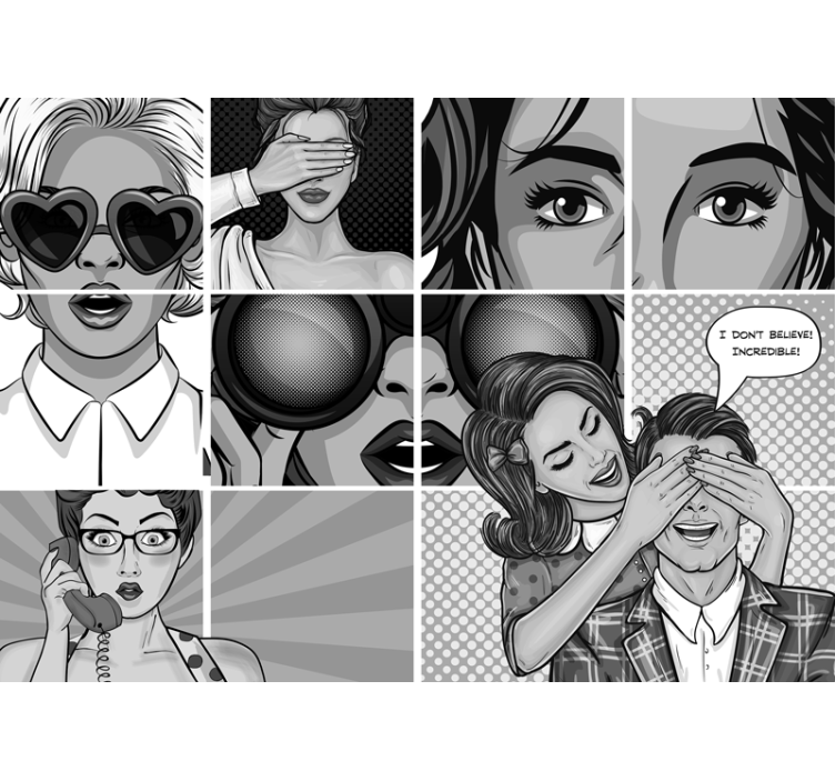 艺术照片墙展现波普艺术风格 - TenStickers