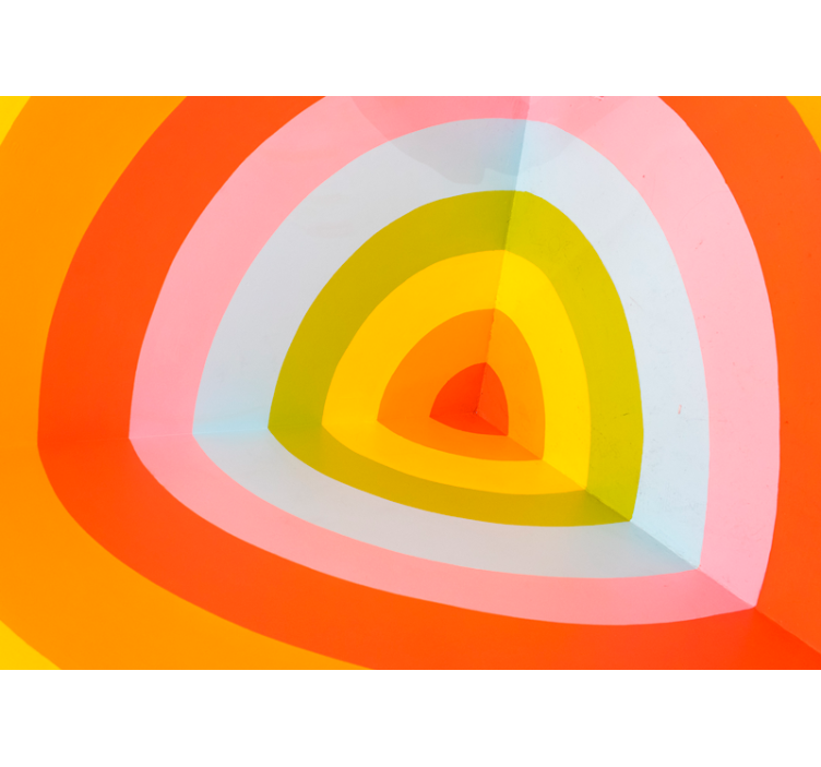 抽象照片墙色彩丰富的层叠拱形 - TenStickers