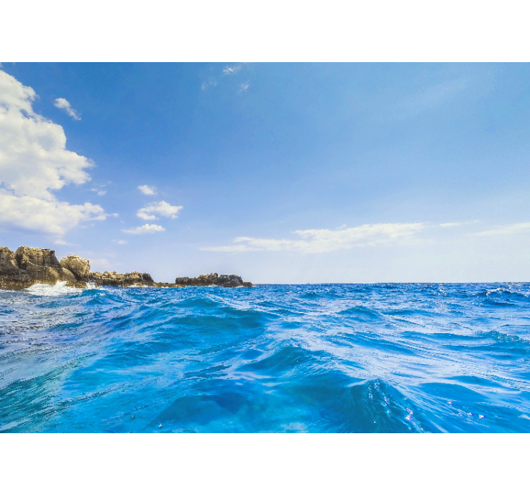 海洋的照片壁画带来海岸波浪的宁静 - TenStickers