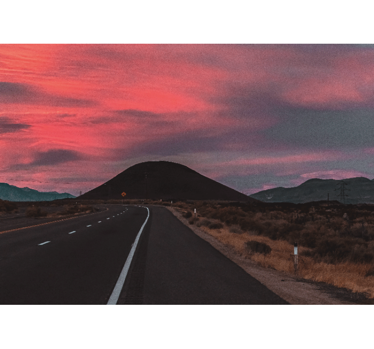 其他景观壁画山路旅程 - TenStickers