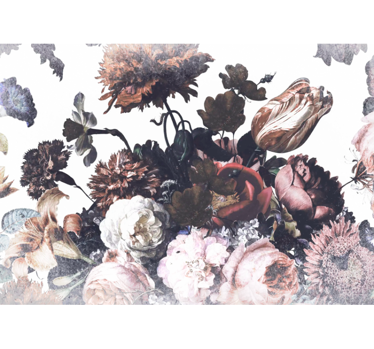 花卉照片墙与花卉布置设计相得益彰 - TenStickers