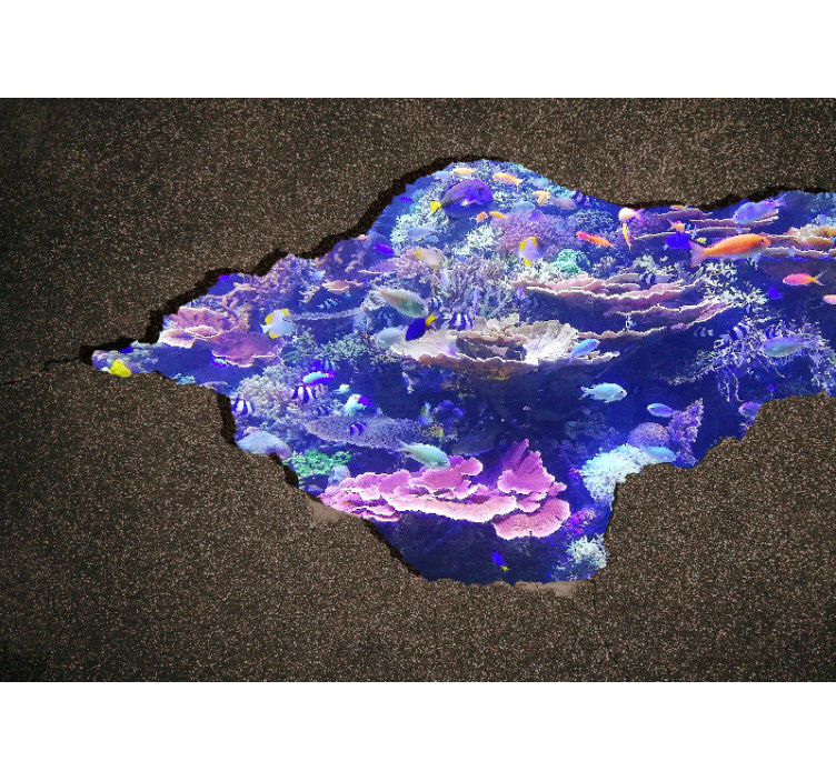 自然照片墙海下珊瑚景观 - TenStickers