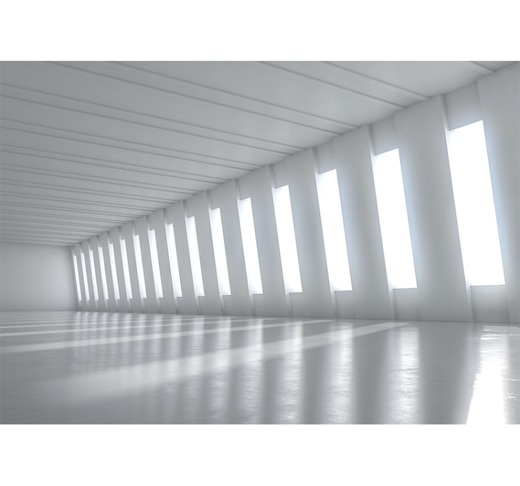 3d效果照片墙打造简约明亮空间 - TenStickers