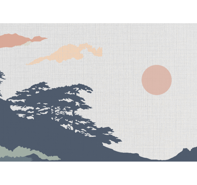 自然照片墙带来宁静的自然风光 - TenStickers