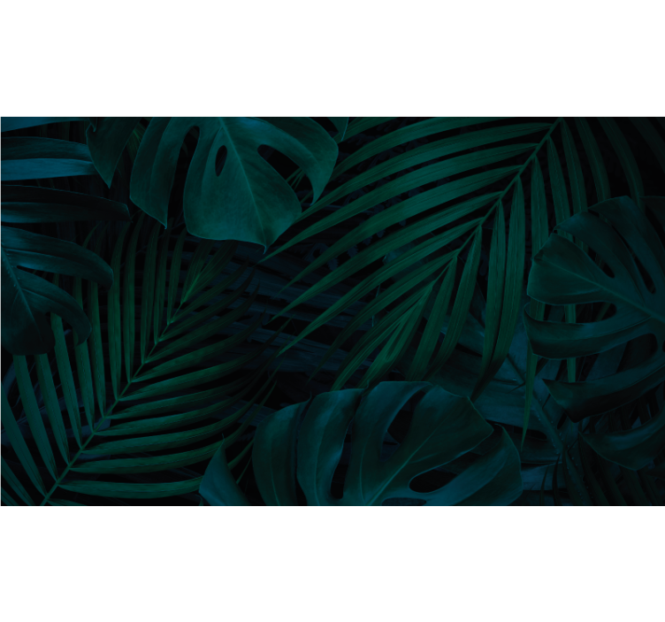 自然照片墙热带绿植展示 - TenStickers