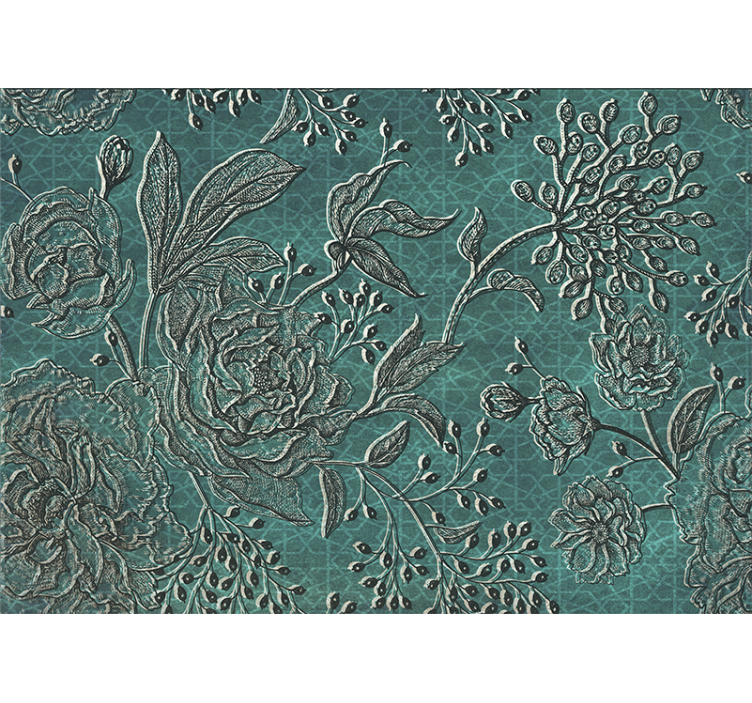 花卉照片墙展现精致花卉设计 - TenStickers