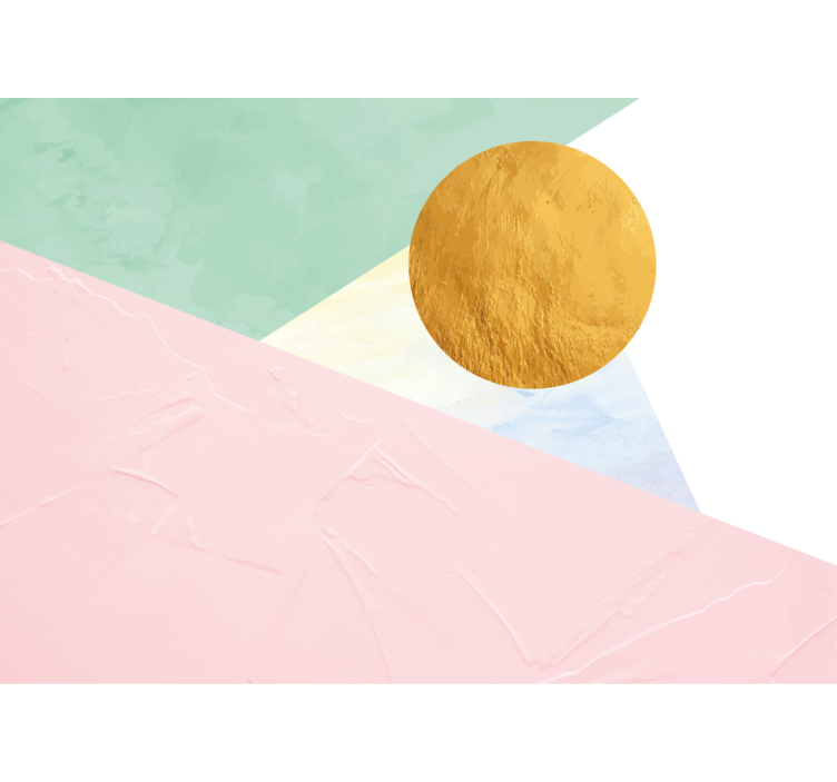 抽象照片墙展现优雅几何形状 - TenStickers