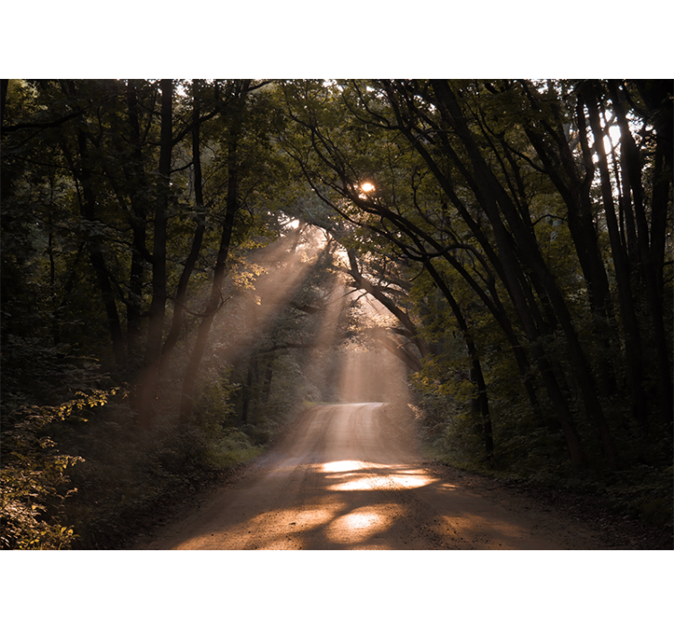 森林壁画中的“自然”之路 - TenStickers