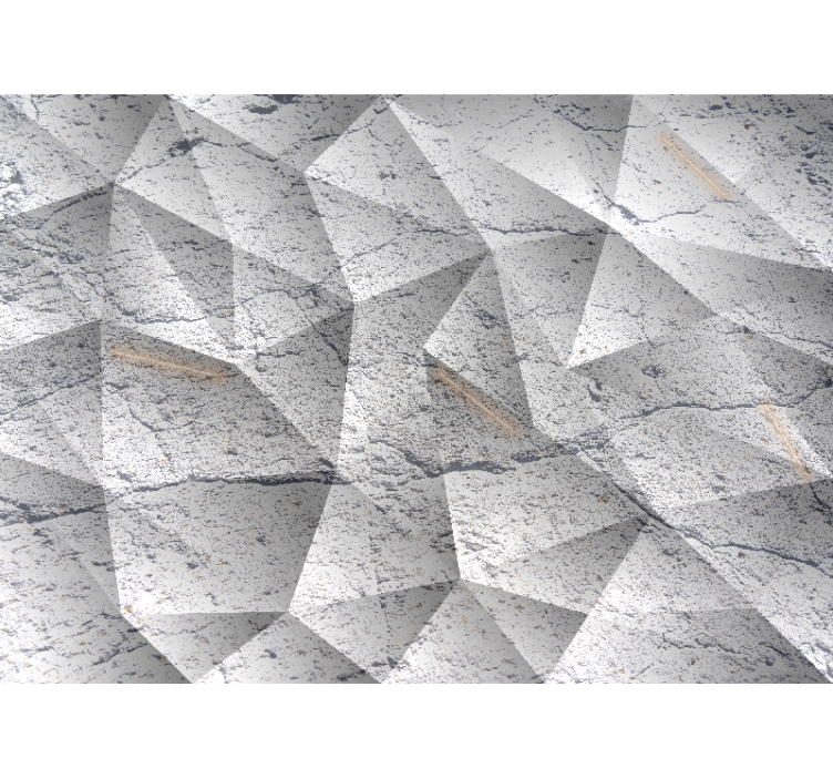 其他具有纹理和图案的壁画几何石材风格 - TenStickers