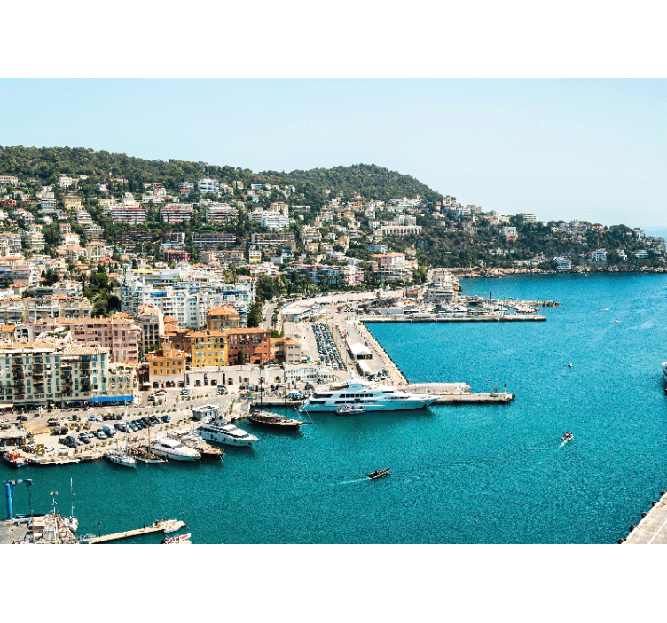 城市和乡村照片墙，海滨城市风光 - TenStickers