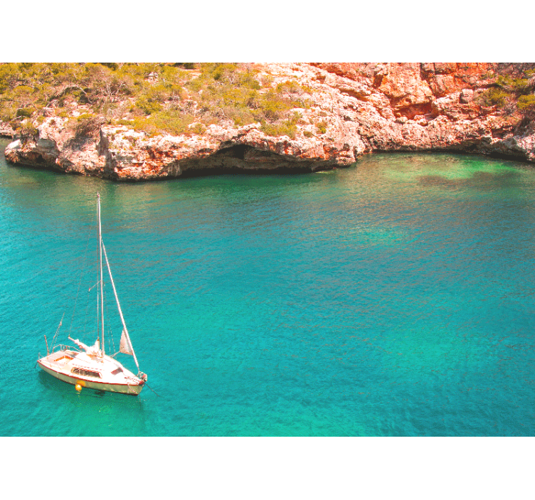 海洋的照片壁画航行的船只与海洋 - TenStickers